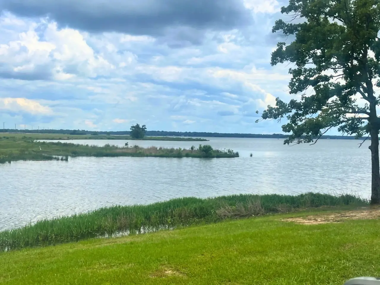 View across Lake Bob Sandlin near Mount Pleasant