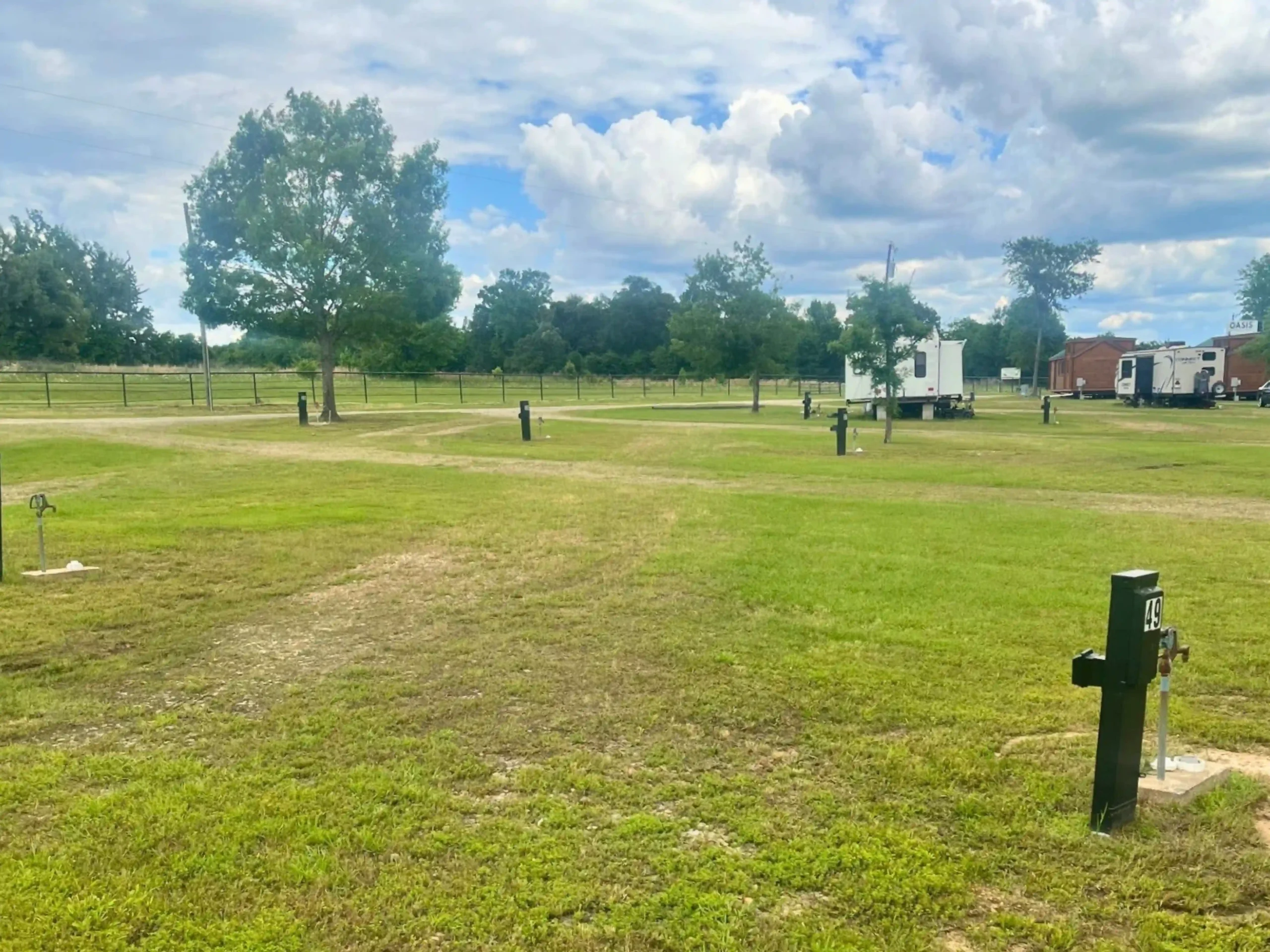 RV site at Oasis RV Park