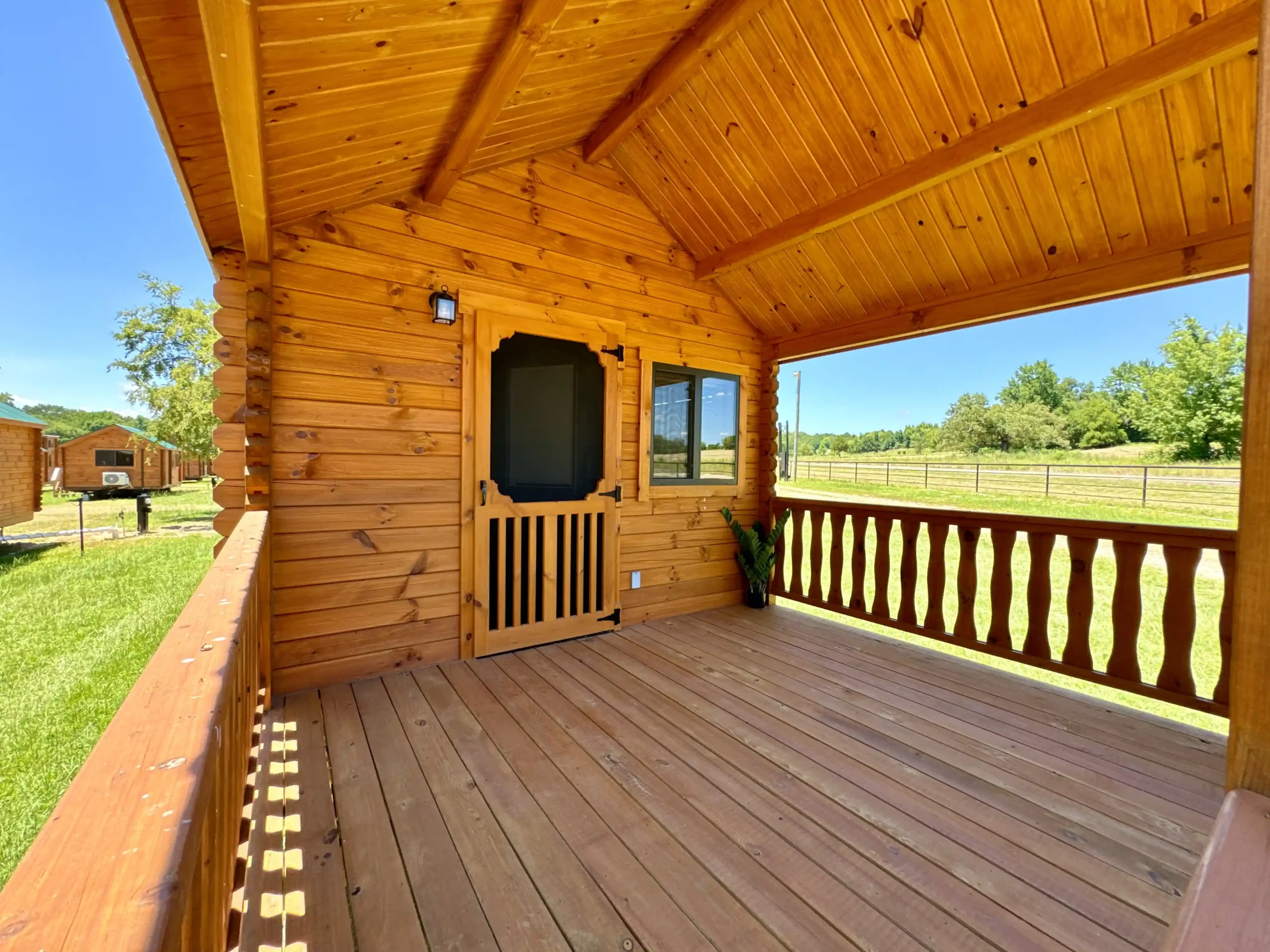 Oasis RV Park Cabin Porch
